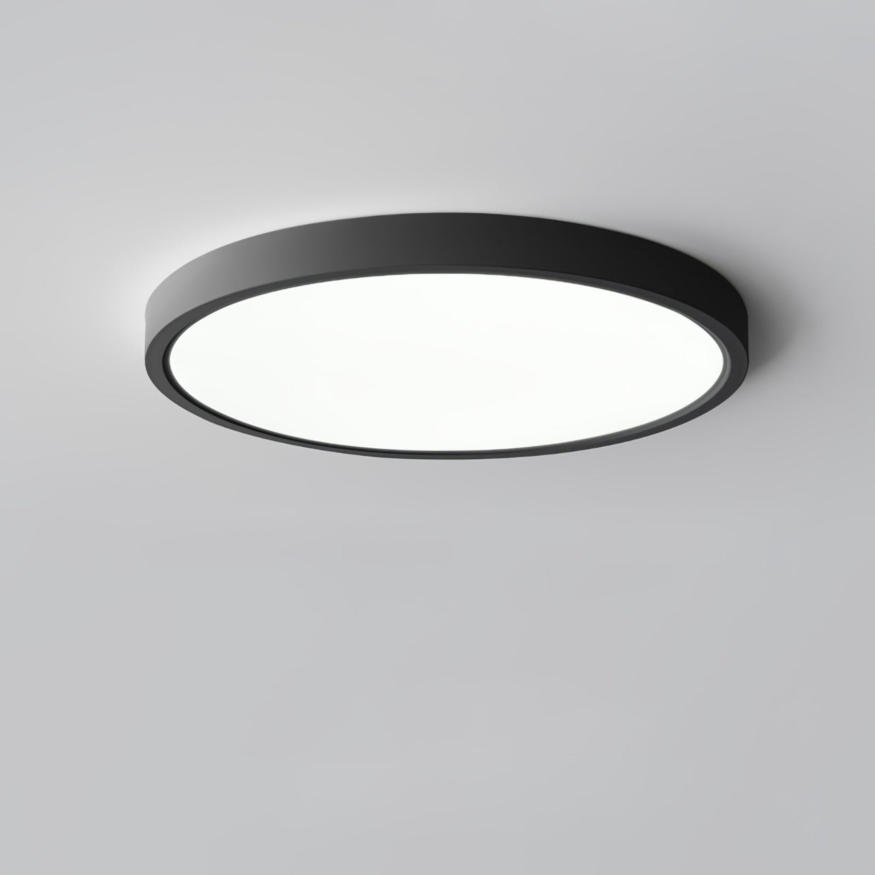 Minimalist Iron Flush Mount Ceiling Light With Slim Low-Profile Design — Ashbury Home & Living