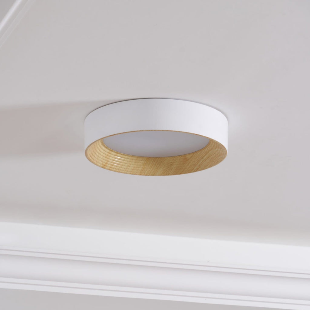 Scandinavian Wood Flush Mount Ceiling Light for Living Room — Ashbury Home & Living