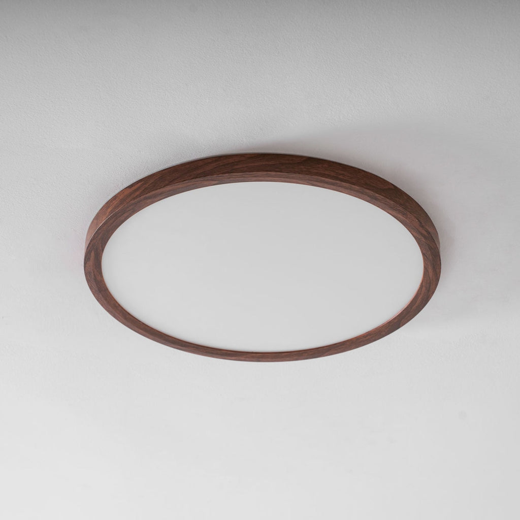 Minimalist Wood Flush Mount Ceiling Light With Slim Profile — Ashbury Home & Living