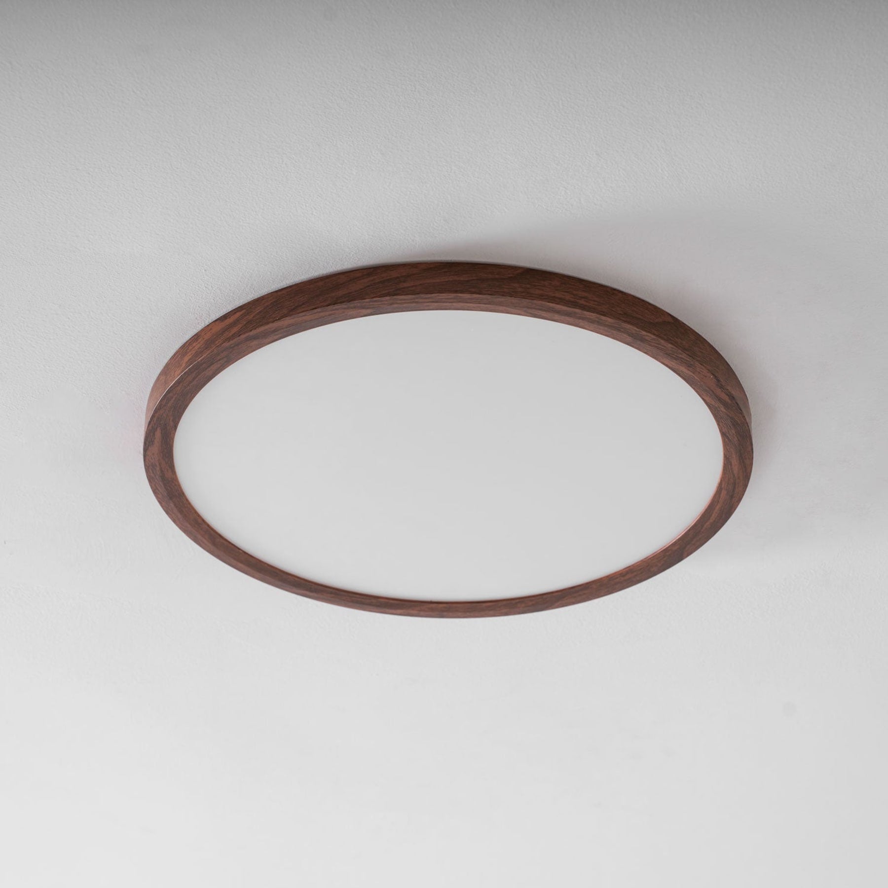 Minimalist Wood Flush Mount Ceiling Light With Slim Profile — Ashbury Home & Living