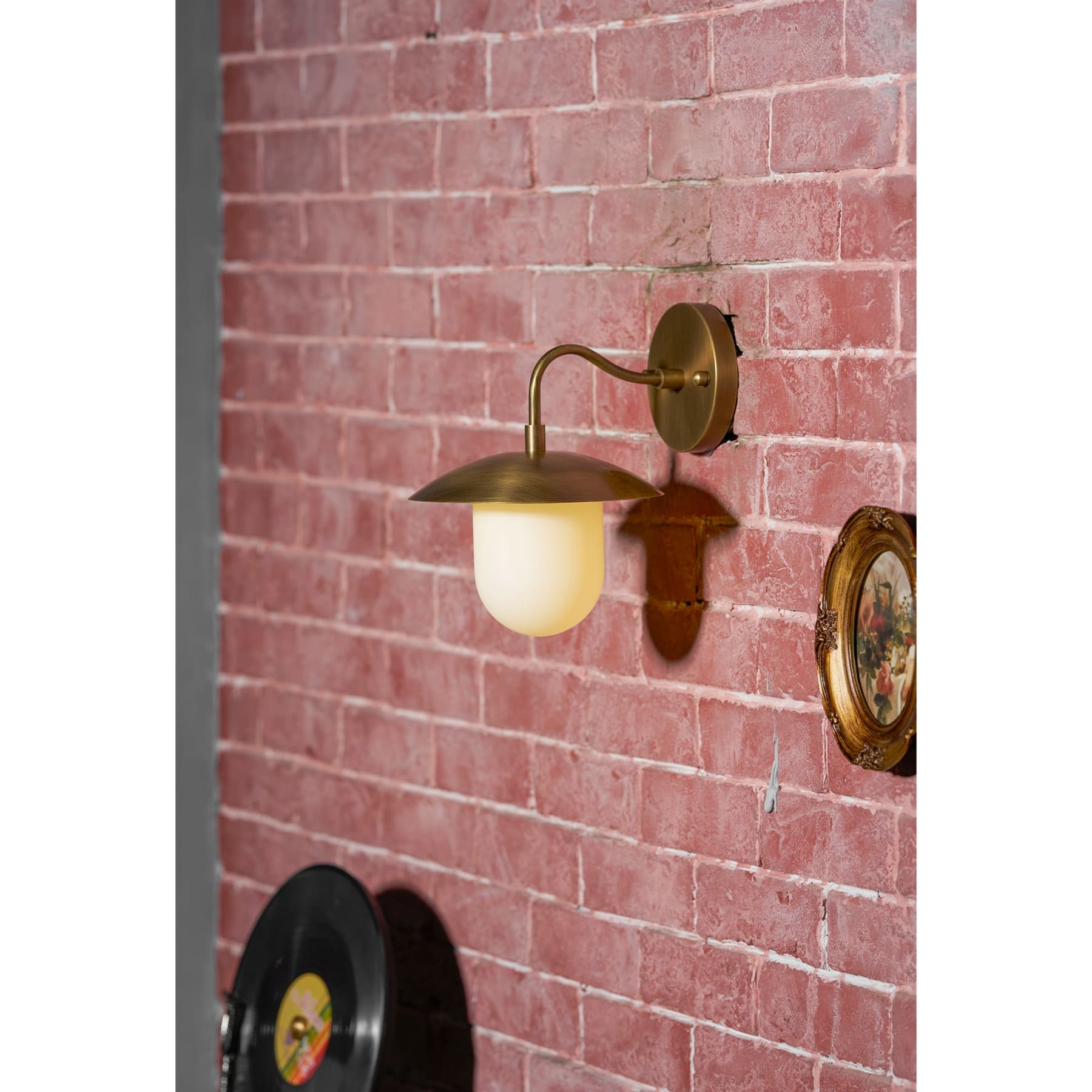 Contemporary Brass Wall Light for Living Room and Bedroom — Ashbury Home & Living
