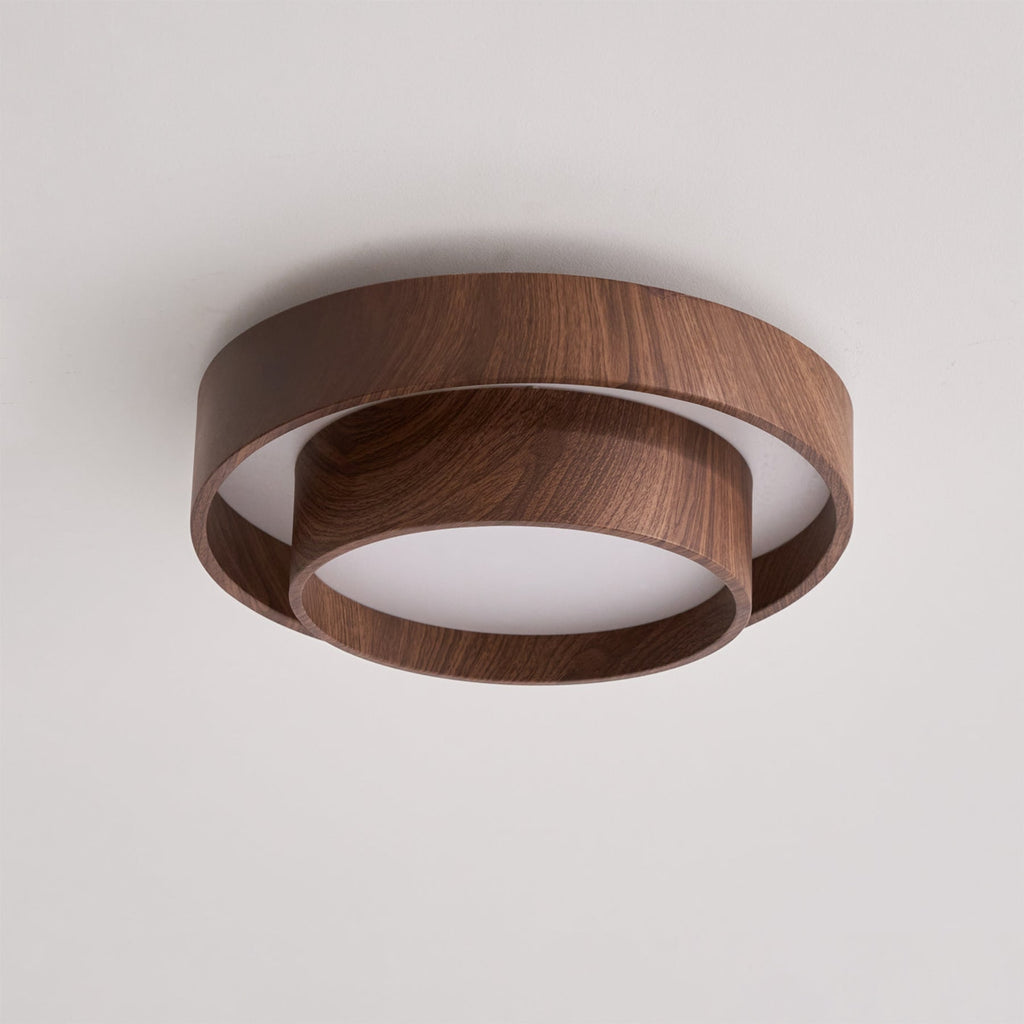 Scandinavian Wood Flush Mount Ceiling Light for Living Room — Ashbury Home & Living