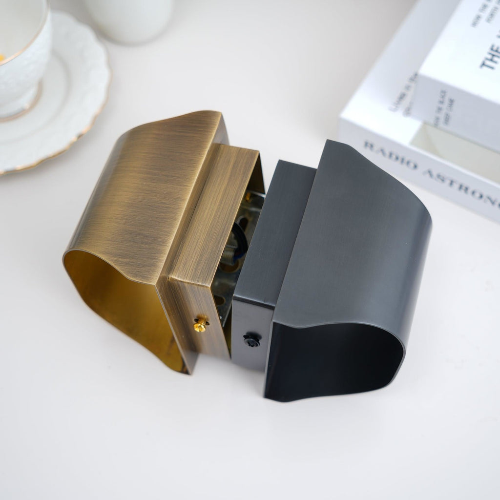 Modern Brass Wall Light With Warm LED Glow for Living Room — Ashbury Home & Living