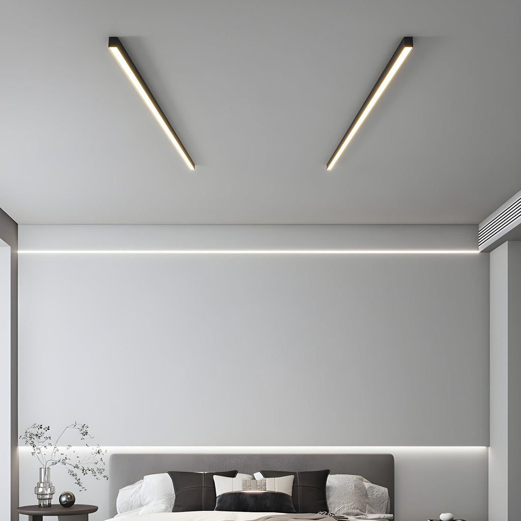 Minimalist Linear Metal Ceiling Light for Living Room — Ashbury Home & Living
