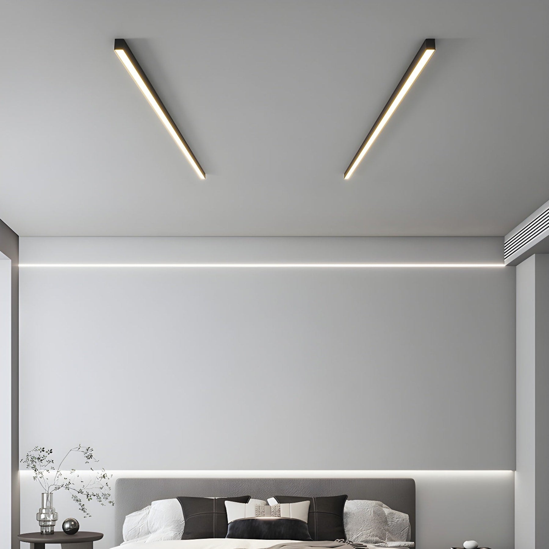 Minimalist Linear Metal Ceiling Light for Living Room — Ashbury Home & Living