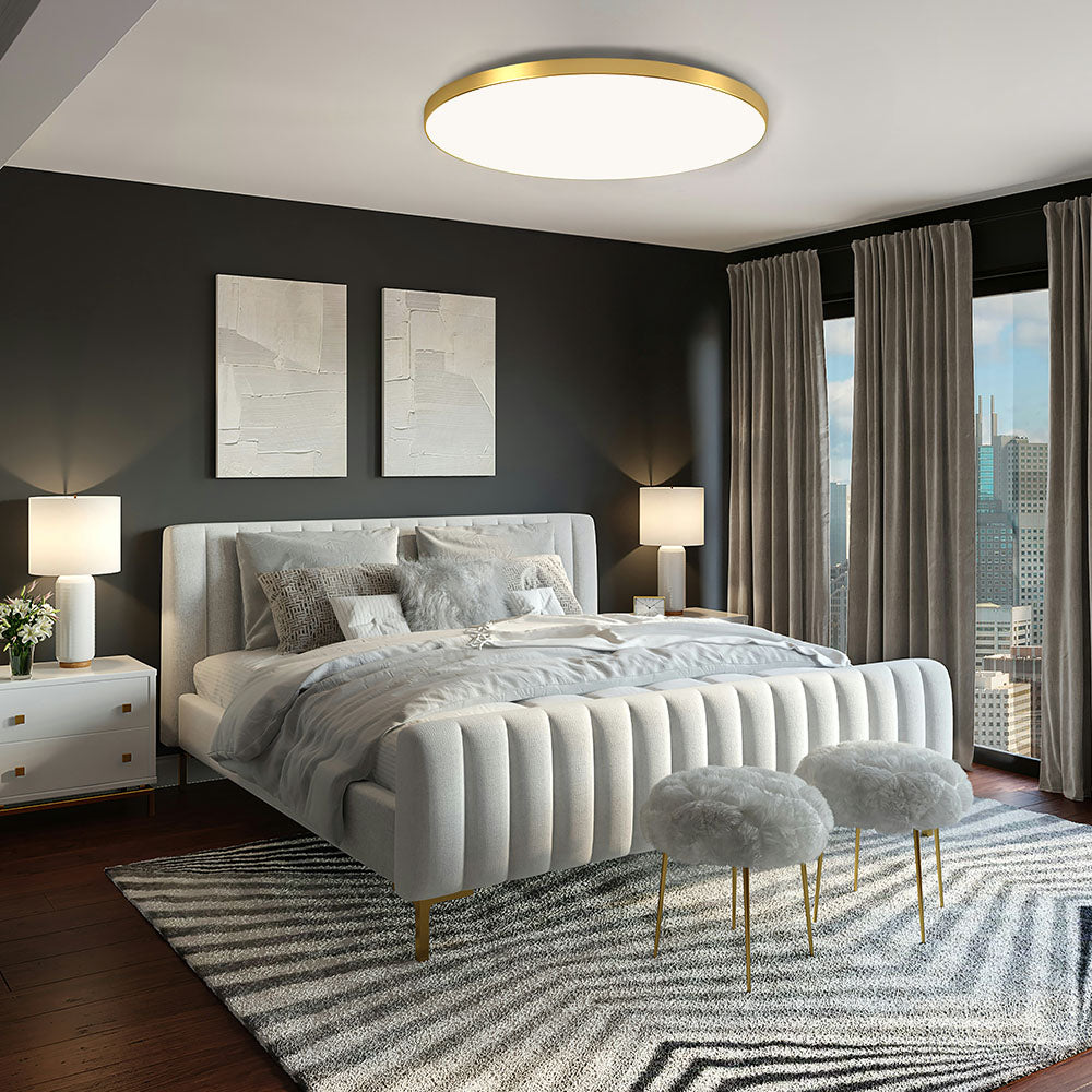 Minimalist Round LED Ceiling Light With Flush Mount Design