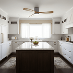 Wood Blade Ceiling Fan Ceiling Light With Remote Control