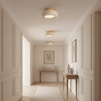 Minimalist Travertine Flush Mount Ceiling Light — Ashbury Home & Living