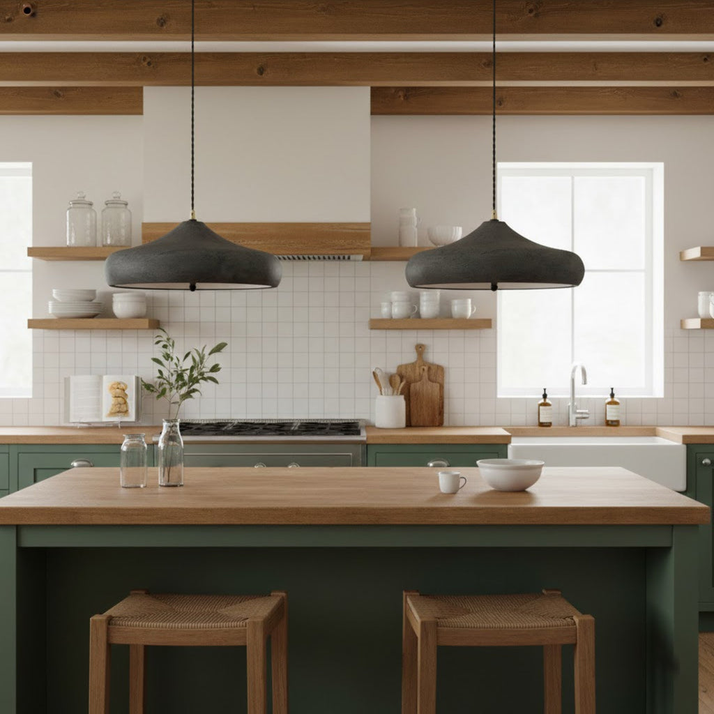 Contemporary Iron Pendant Light With Warm LED Glow — Ashbury Home & Living