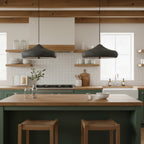 Contemporary Iron Pendant Light With Warm LED Glow — Ashbury Home & Living