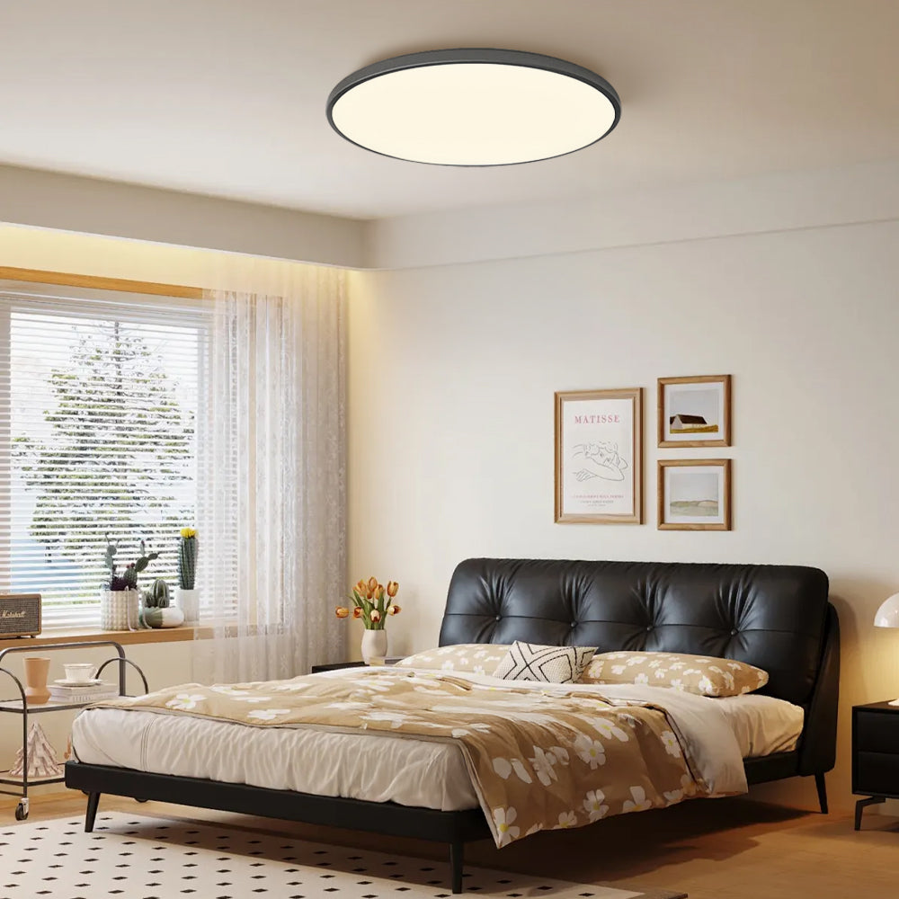Minimalist Round LED Ceiling Light With Flush Mount Design