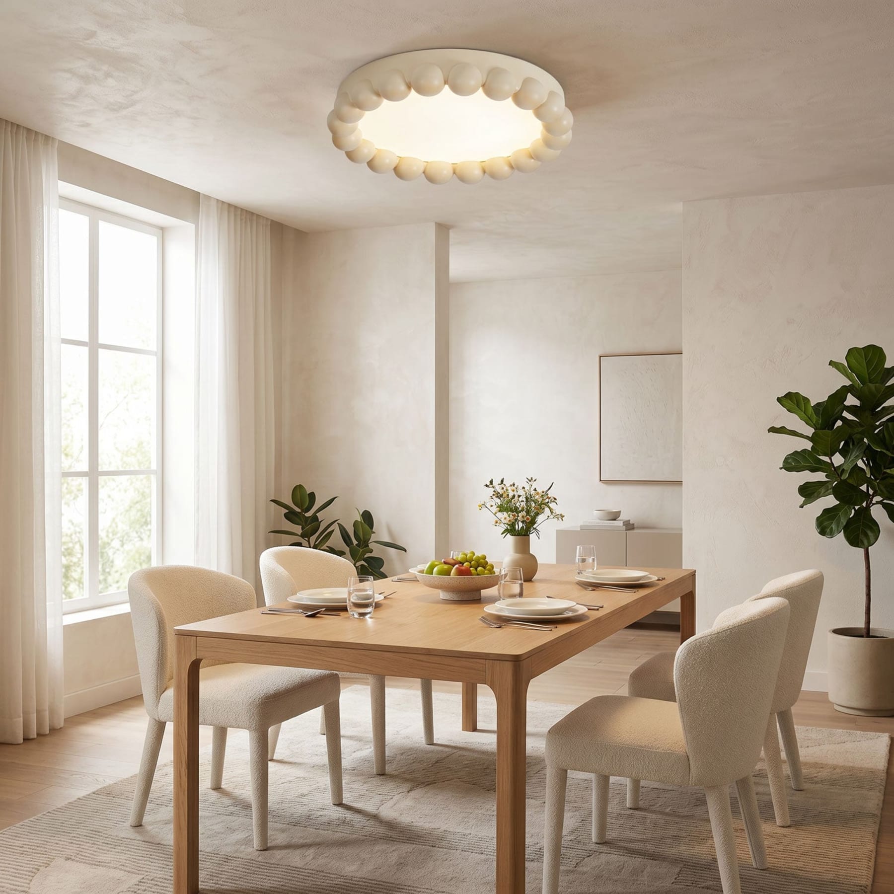 Modern Flush Mount Ceiling Light for Living Room and Bedroom — Ashbury Home & Living