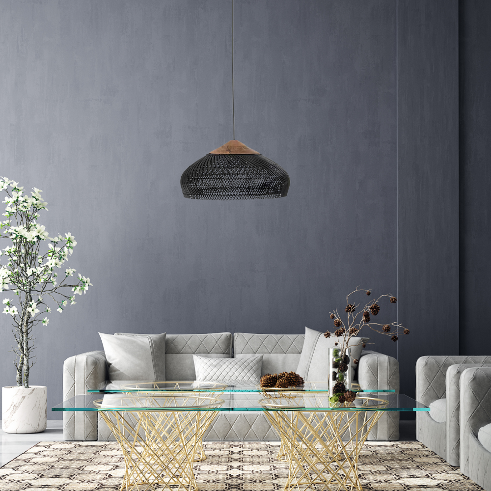 Bohemian Rattan Pendant Lights With Woven Shade
