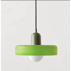 Modern Glass Pendant Light With Halo Shade