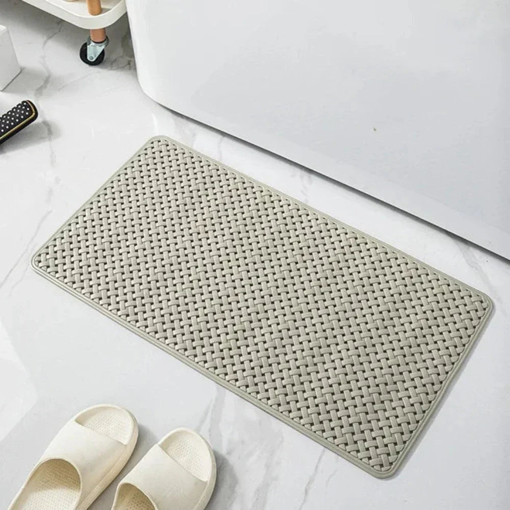 Non-Slip Bathtub Mat with Suction Cups Quick Drying Rubber Bath Mat Anti-Slip Shower Mat for Bathtub Safety for Elderly and Children