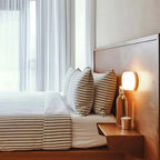 Modern Glass Wall Light With Adjustable LED Glow — Ashbury Home & Living