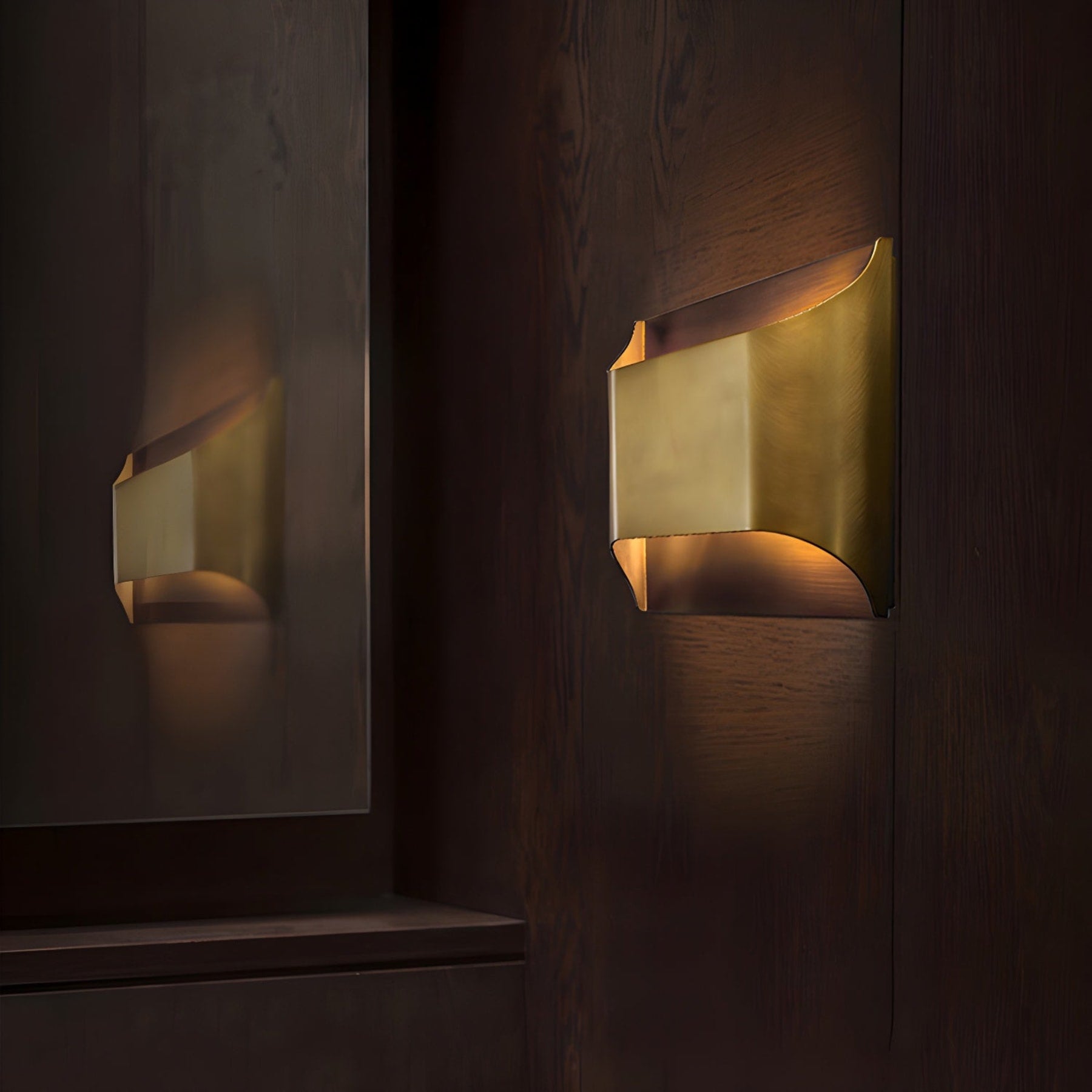 Modern Brass Wall Light With Warm LED Glow for Living Room — Ashbury Home & Living