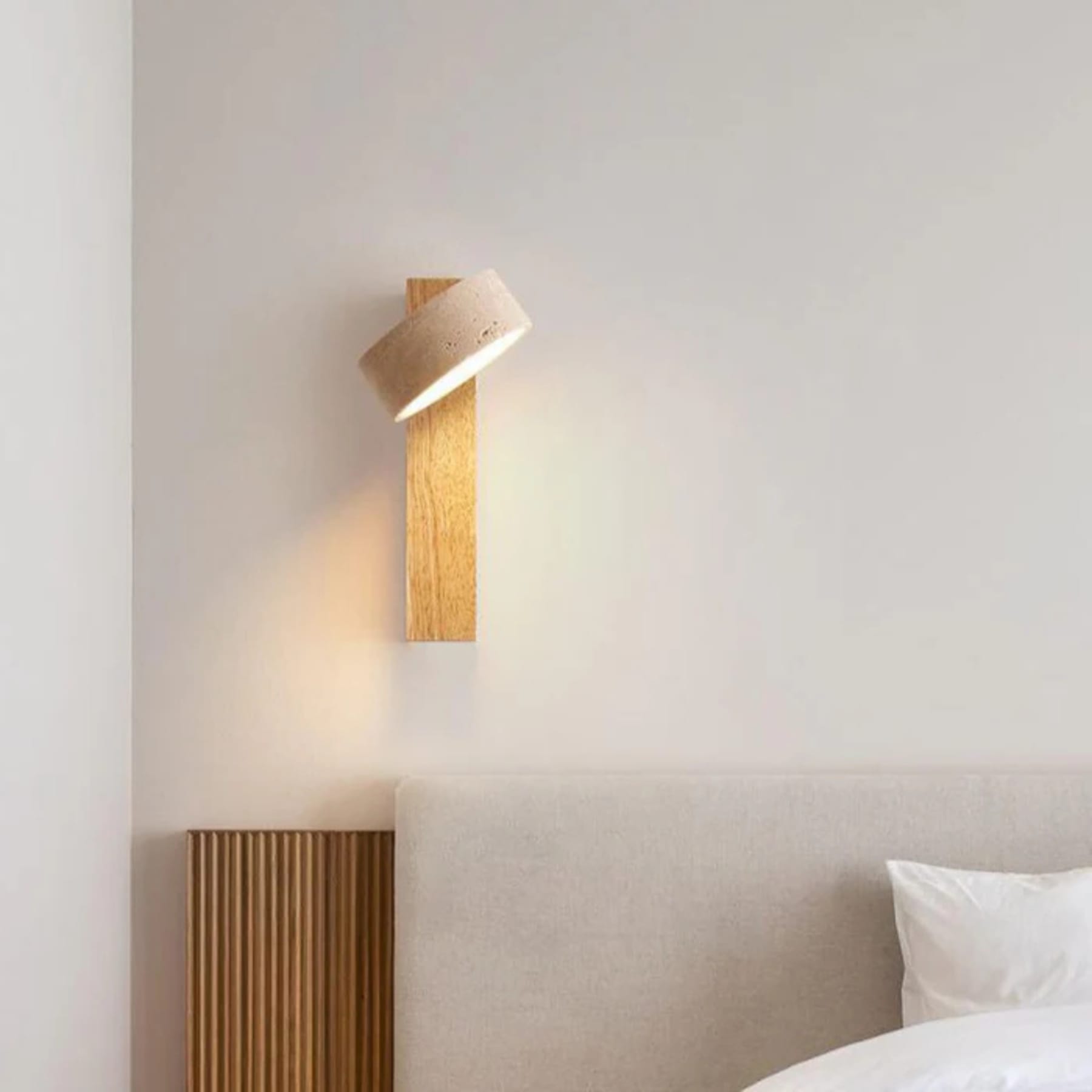 Modern Wood Wall Light with Bulb Included for Living Room — Ashbury Home & Living