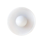Scandinavian Glass Disc Ceiling Light With Flush Mount Design
