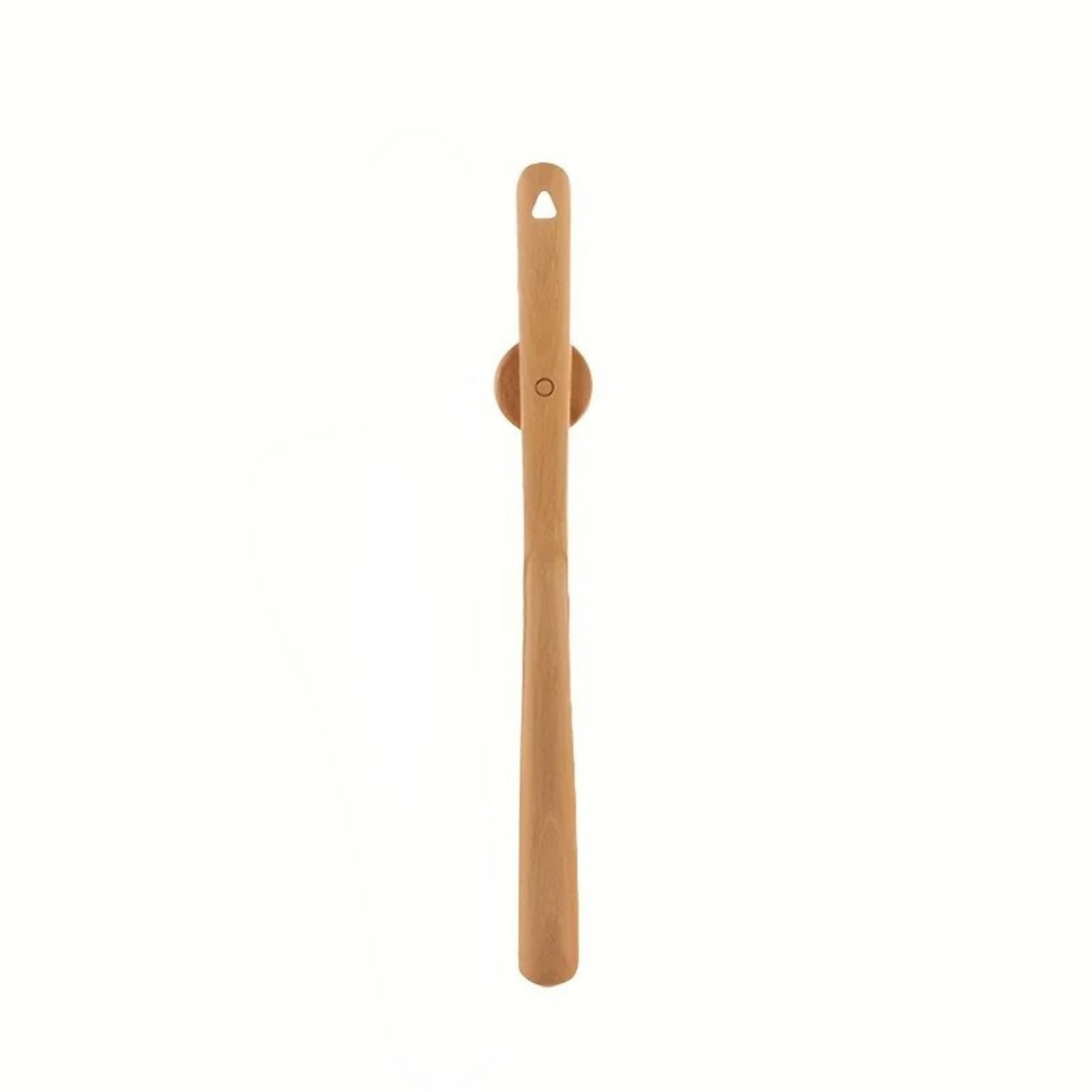 Long Handled Wooden Shoe Horn with Magnetic Wall Holder Extra Long Shoe Horn for Standing Use Hallway Shoe Aid for Boots | Trainers and Dress Shoes