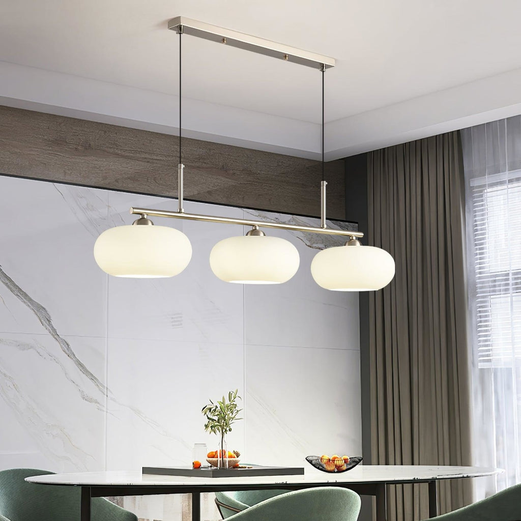Modern Glass Pendant Light With Tri-Colour LED Glow — Ashbury Home & Living