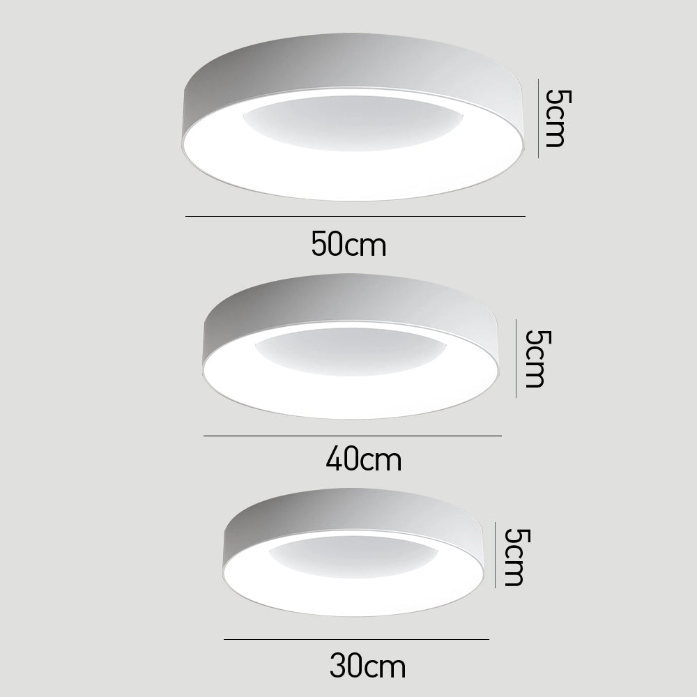 Round Flush Mount Ceiling Light with Diffuser