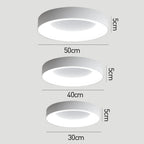 Round Flush Mount Ceiling Light with Diffuser