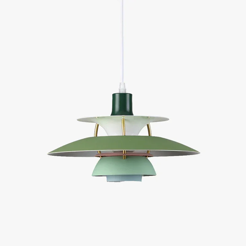Scandinavian Metal Pendant Light With Adjustable Angle for Dining Room in Shades of Green — Ashbury Home & Living