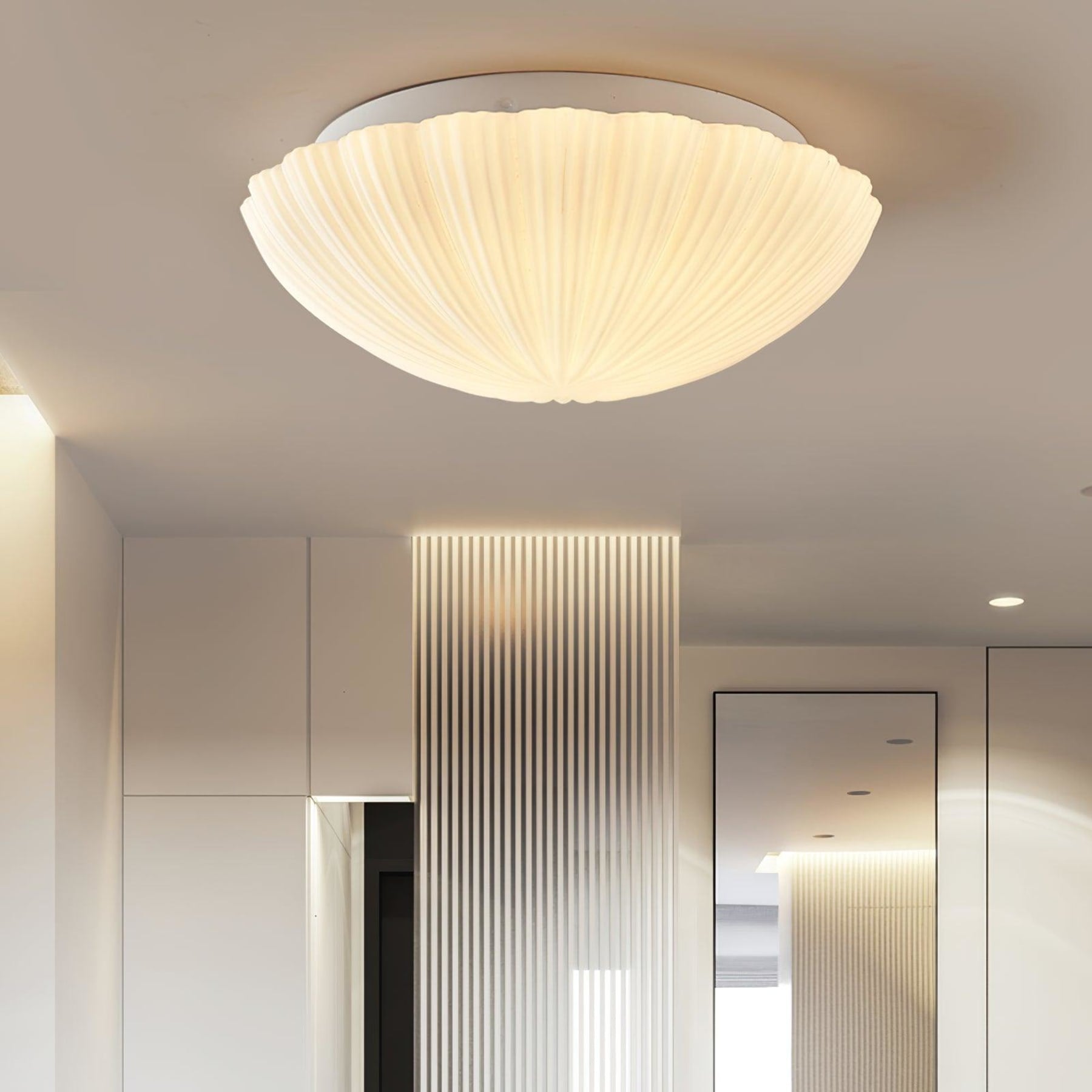 Modern Glass Flush Mount Ceiling Light — Ashbury Home & Living