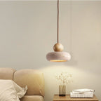 Modern Wood And Concrete Pendant Light With Warm LED Glow — Ashbury Home & Living