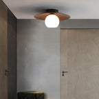 Modern Iron Semi-Flush Mount Ceiling Light for Living Room in Black — Ashbury Home & Living