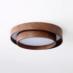 Scandinavian Wood Flush Mount Ceiling Light for Living Room — Ashbury Home & Living