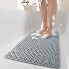 Non-Slip Bathtub Mat with Suction Cups Quick Drying Rubber Bath Mat Anti-Slip Shower Mat for Bathtub Safety for Elderly and Children