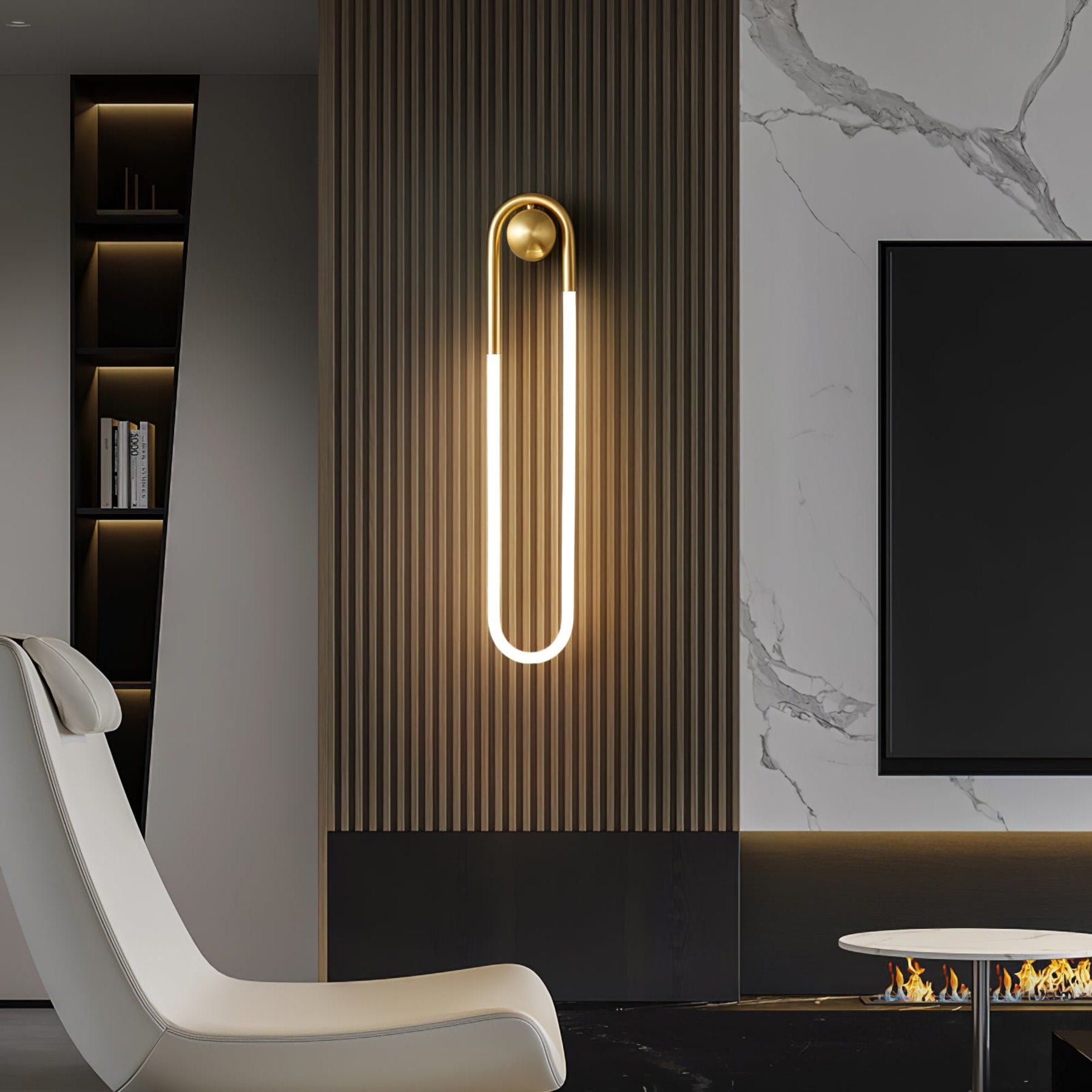 Minimalist Metal Wall Light for Living Room and Bedroom — Ashbury Home & Living
