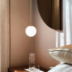 Modern Glass Pendant Light With Integrated LED for Dining Room — Ashbury Home & Living