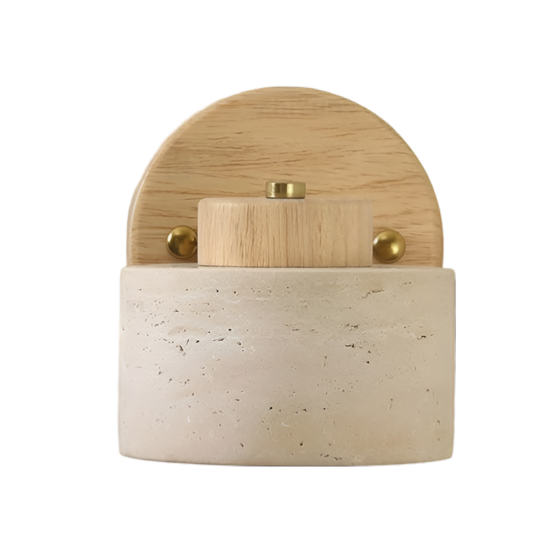 Travertine Stone LED Wall Light Sconce Hardwired with E27 Bulb for Reading