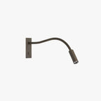 Modern Metal Wall Light for Bedroom and Home Office in Bronze — Ashbury Home & Living