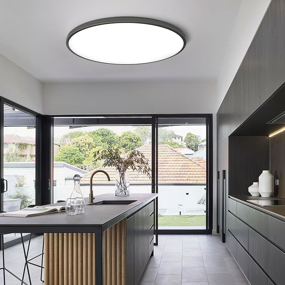 Minimalist Round LED Ceiling Light With Flush Mount Design