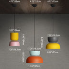 Dual-Layer Zinc Alloy Dome Pendant Light
