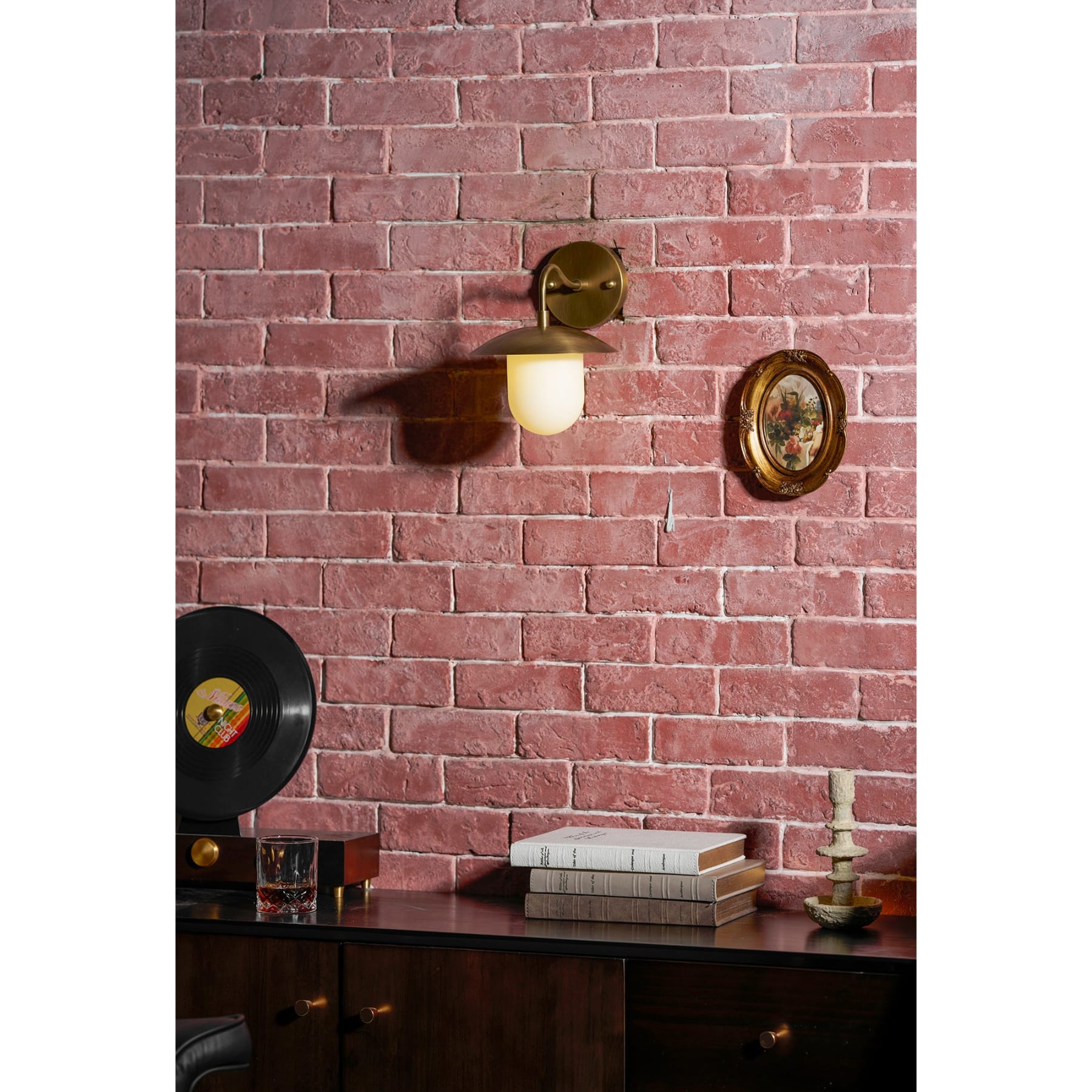 Contemporary Brass Wall Light for Living Room and Bedroom — Ashbury Home & Living