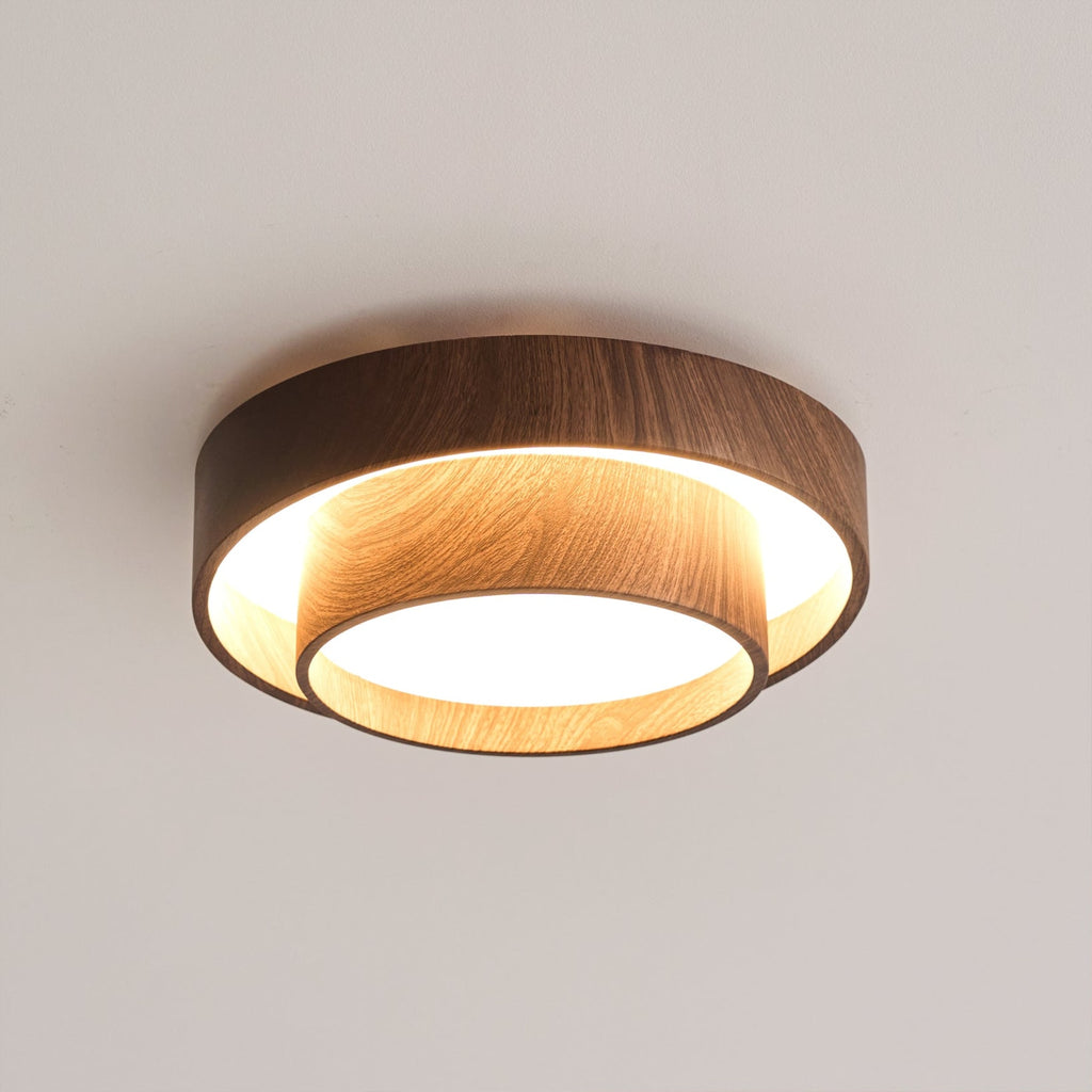 Scandinavian Wood Flush Mount Ceiling Light for Living Room — Ashbury Home & Living