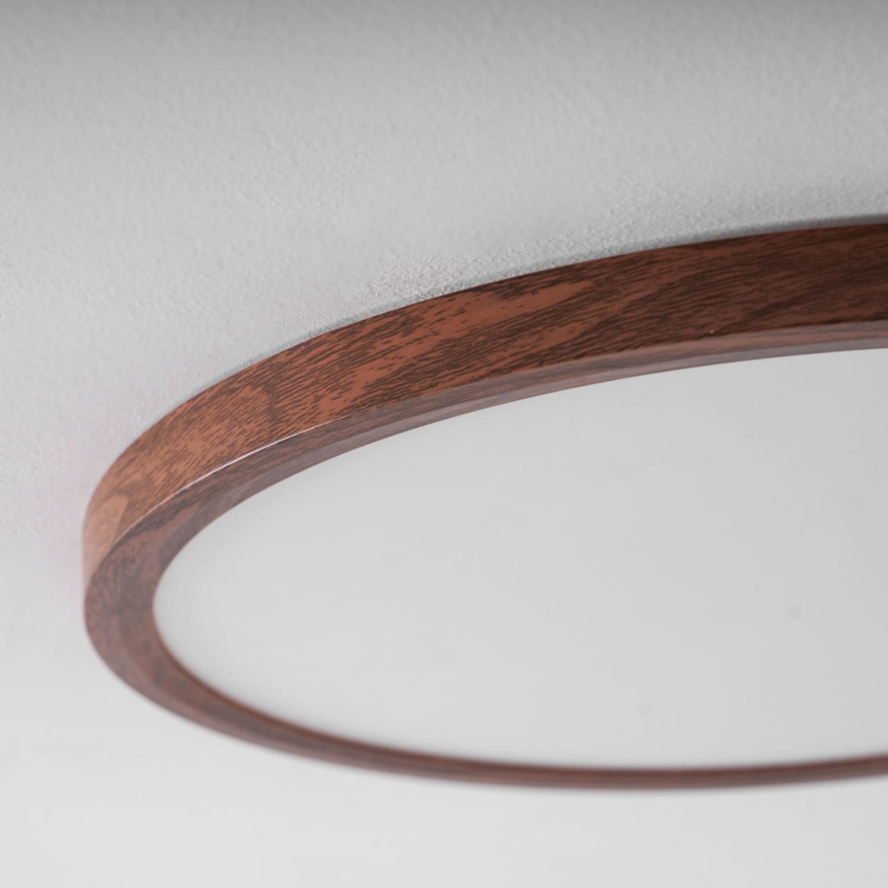 Minimalist Wood Flush Mount Ceiling Light With Slim Profile — Ashbury Home & Living