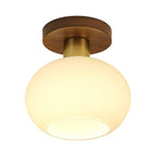 Modern Solid Wood Semi-Flush Ceiling Light for Living Room — Ashbury Home & Living