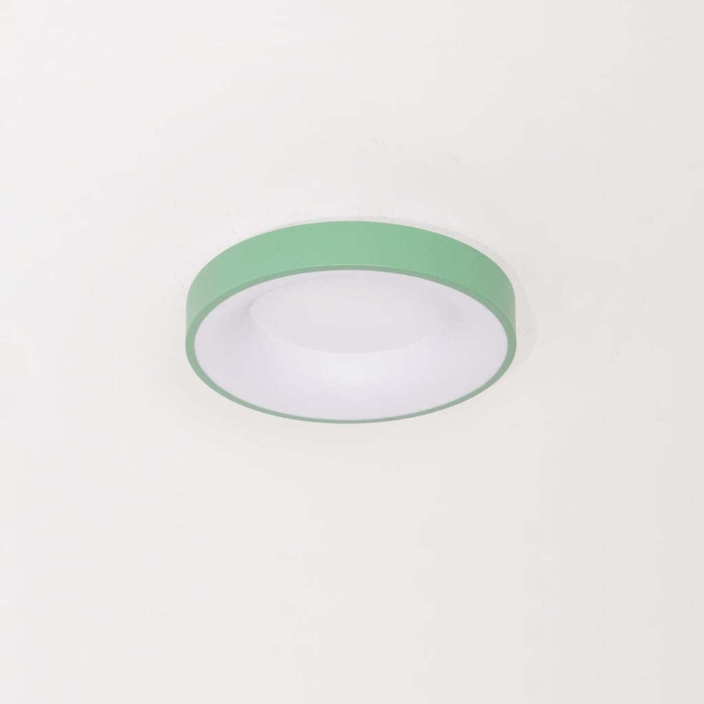 Modern Wrought Iron Flush Mount Ceiling Light With Tri-Colour LED Glow — Ashbury Home & Living