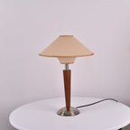 Modern Wood Table Lamp With Fabric Shade for Living Room — Ashbury Home & Living