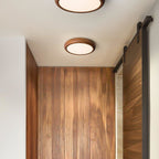 Scandinavian Wood Flush Mount Ceiling Light for Living Room — Ashbury Home & Living