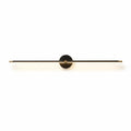 Minimalist Metal Linear Wall Light With Warm LED Glow in Black — Ashbury Home & Living