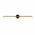 Minimalist Metal Linear Wall Light With Warm LED Glow in Black — Ashbury Home & Living