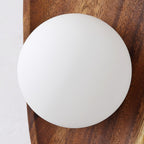 Modern Wood and Glass Wall Light for Living Room — Ashbury Home & Living
