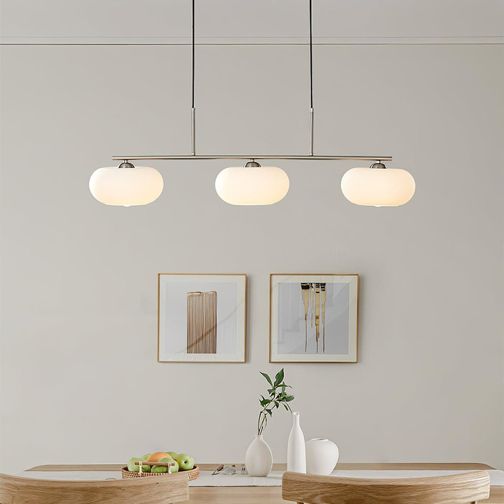 Modern Glass Pendant Light With Tri-Colour LED Glow — Ashbury Home & Living